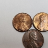 Image 2 : Three U.S. 1982 Lincoln Copper Cents - Each Weighing 3.1g!