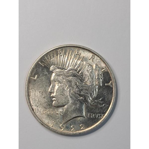 United States 1922 90% Silver Peace Dollar