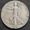 Image 3 : Lot of US Silver Coins - FV $2.40 - Walking Liberty Half is Notched - 46.6 Grams total weight