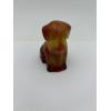 Image 2 : Adorable Degenhart Uranium Glass Dog Figurine - Fantastic - ~2.5 inches