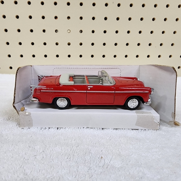 Nice New in the Box 4 Inch Red 1955 Chrysler C-300 Diecast Collectible Toy Car 