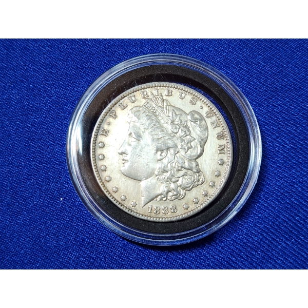 1888 90% Silver Morgan Dollar in Coin Capsule