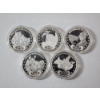 Image 2 : Five Assorted American Eagle Design Commemorative Collectible Coins