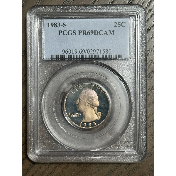 PCGS PR69 DCAM 1983-S Washington Quarter