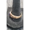 Image 2 : 10K Gold Ring With Beautiful Blue Center Stone & Clear Side Stones 2.9 Grams