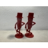 Image 1 : Vintage Mr. Peanut Salt & Pepper Shakers - Rare Red Color