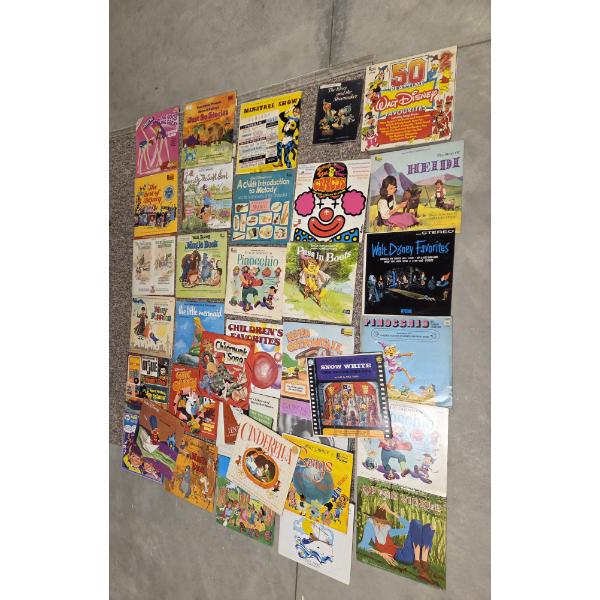 *Pick Up At Mantua Home-No Shipping Available* Rare Vintage Childrens Vinyl Record Collection Includ