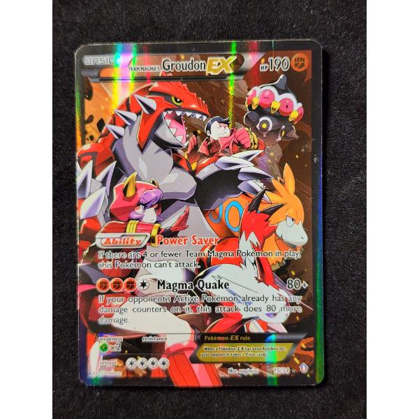 Team Magma's Groudon EX 15/34 Double Crisis Holo Rare Pokemon Trading Card