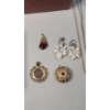 Image 4 : Lot Of Assorted Costume Jewelry In Wooden Box Including Embezzled 1903 Indian Head Cent Pendant 