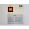Image 1 : World War II First Peacetime Draft First Day of Issue 22K Gold Stamp Commemorative  