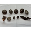 Image 1 : Lot Of 10 Military Pins & Buttons Including Nazi Pin - Great Condition
