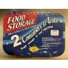 Image 2 : 3 Food Storage Packs of 2 Containers & 2 Lids - Brand New 