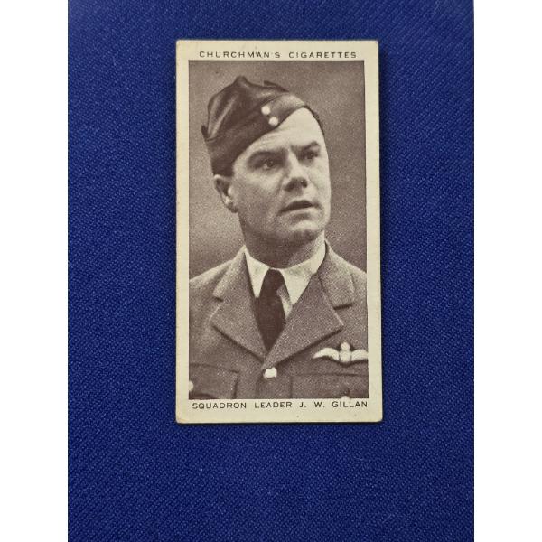 1939 Churchman's Kings of Speed Card #3 Squadron Leader J. W. Gillan