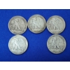 Image 5 : (5) Walking Liberty Silver Half Dollars x2 1941, 1942, x2 1943