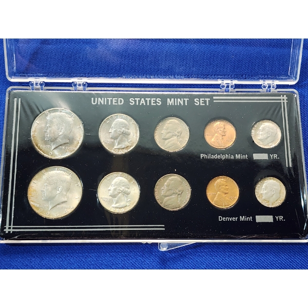 1964 P&D United States Mint Set - Including Silver