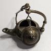 Image 3 : Antique European Brass Betty Lamps with Center Stand