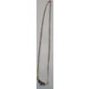 Image 3 : 14K Yellow Gold 17" Herringbone Necklace With Blue Topaz & Diamonds - Weight: 4.8g