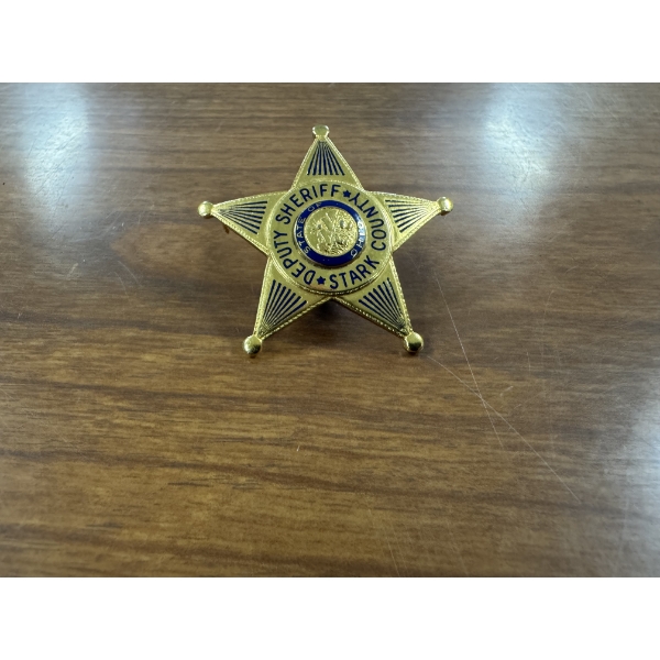 Vintage Authentic Stark County Ohio Deputy Sheriff Hat Badge - Mint Condition