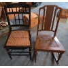 Image 1 : PICKUP IN CANTON - Vintage Wood Chairs, Rocker 17''x31'' And Black Chair, 16''x34'' 