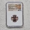 Image 1 : NGC Brilliant Uncirculated 2025-D Lincoln Shield One Cent Final Circulation Cents 1793-2025 Holder