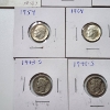 Image 6 : x10 Assorted Years United States 90% Silver Mercury & Roosevelt Dimes - Face Value: $1.00