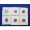 Image 6 : 6 Assorted Years Silver Mercury Dimes FV: $0.60