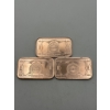 Image 2 : Three $1 Donald Trump 'Silver Certificate' 1oz .999 Copper Bars