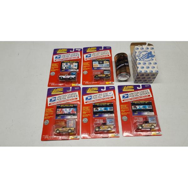Assorted Johnny Lightning 1:64 Scale U.S Postal Service American Trucks & Stamps Collection & More