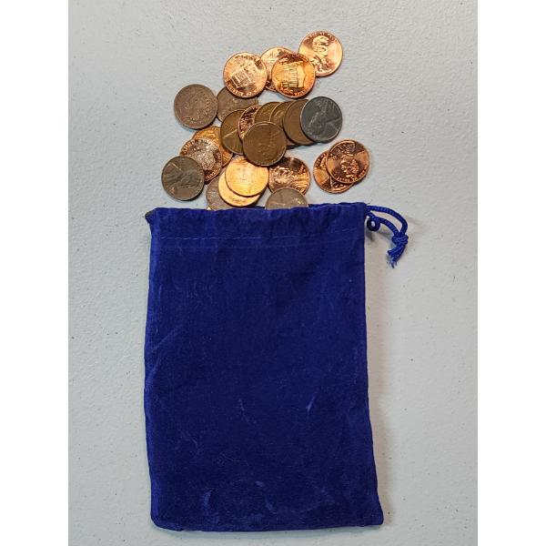 Assorted U.S Cents: Mixed Dates & Types (Indian Head, Wheat, Bicentennial, & More) Approx FV: $1.00