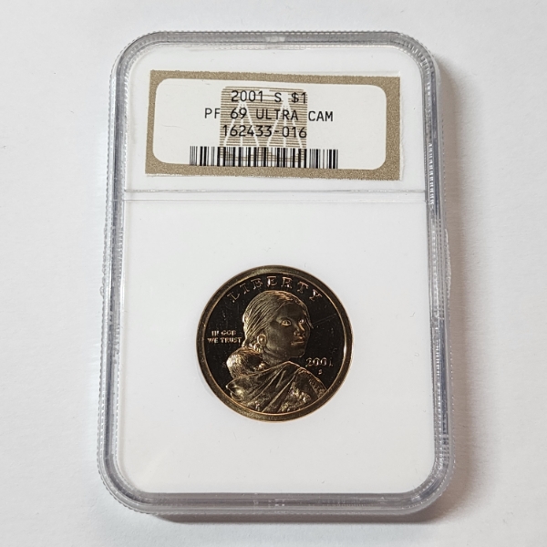 NGC PF69 Ultra Cameo United States 2001-S Sacagawea Dollar