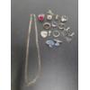 Image 1 : Sterling Silver Including Gorgeous Vintage Blue Cuff Links, Total Weight 67.3 Grams