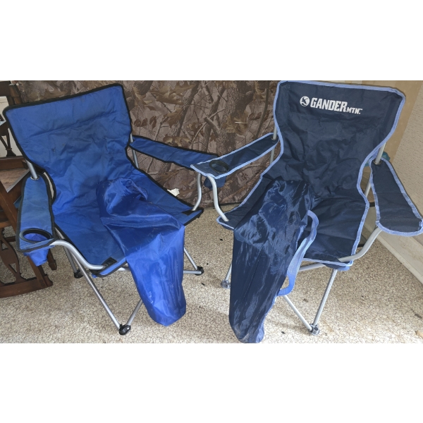 2 Camp Chairs - One has small hole