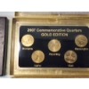 Image 4 : 2006, 2007 & 2008 United States 24K Gold Layered 50 States Commemorative Quarters