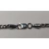 Image 6 : 10K White Gold 24" Rogers & Hollands Ashcroft & Oak Palm-Link Necklace - Weight: 7.0g