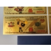 Image 4 : x6 Assorted Powerpuff Girls $100 99999999 24K Gold Foil Banknotes Set w/ CoA