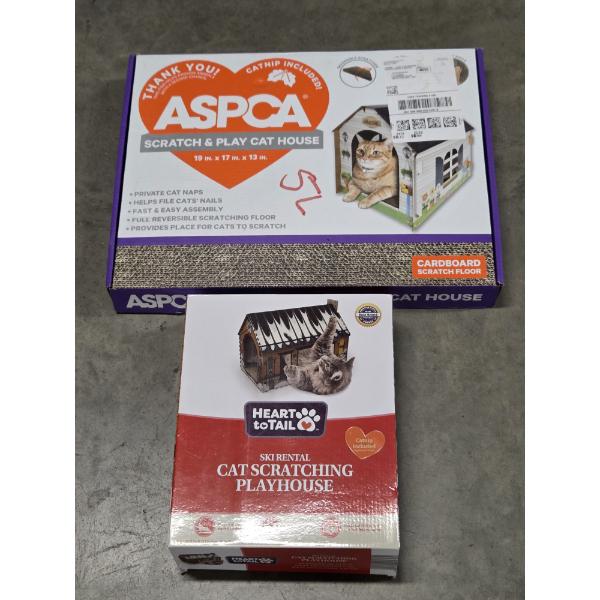 Two New In Box Cat Scratcher Cardboard Houses