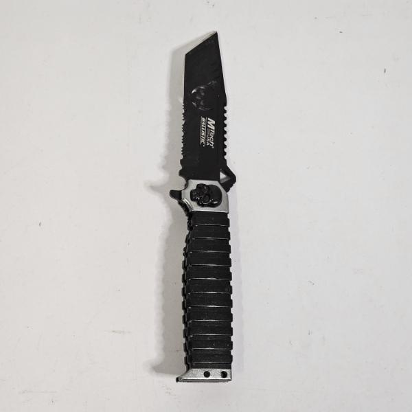 MTech USA Ballistic Skull Medallion Spring Assisted Tanto Pocket Knife 9.5"