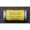 Image 1 : SEALED $25 U.S Mint Roll Of Year 2000 Sacagawea Dollar Coins - Face Value: $25.00
