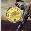Image 2 : Tyrannosaurus Rex Primal Giants Gold Coin Card - 1/1000 oz .9999 Fine Gold 