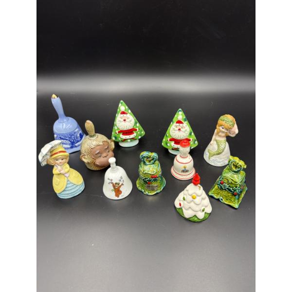 Assorted Bells - Christmas - Santa - Yogi Bear - Monkey - Mermaid - Etc.