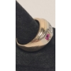 Image 3 : Men's Vintage 14K Yellow Gold Signet Style Ring With Diamonds And Rubies - Size 10 - Weight: 11.5g