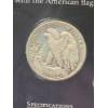 Image 6 : World War II Walking Liberty Silver Half Dollar 1943 in Display! Great Coin - 90% Silver! 