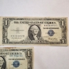 Image 3 : Three Assorted United States $1 Blue Seal Silver Certificates FV: $3.00