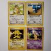 Image 1 : Four Assorted Vintage Pokemon Trading Cards Including Two Rares, Dratini & 1ST EDITION GIRAFARIG