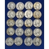 Image 1 : Lot of 20 Assorted Year 90% Silver Washington Quarters, FV $5.00