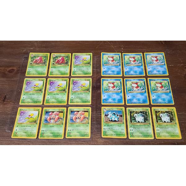 Assorted Vintage Pokémon TCG Cards Including Nidoran & Nidorina