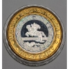 Image 2 : $10 Trump Plaza Hotel And Casino, Atlantic City Gaming Token With .999 Fine Silver Center