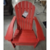 Image 1 : New Without Box- Red Adirondack Chair 37.5'' x 28''