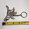 Image 3 : Pewter Pegasus Keychain ft. Red Gemstones  