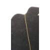 Image 2 : 14K Gold Chain Necklace & Earrings With White Stones - Total Weight: 2.2g